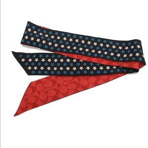 🆕 Authentic Coach skinny neck scarf